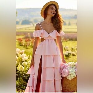 Alamour The Label Ruffle Maxi Dress